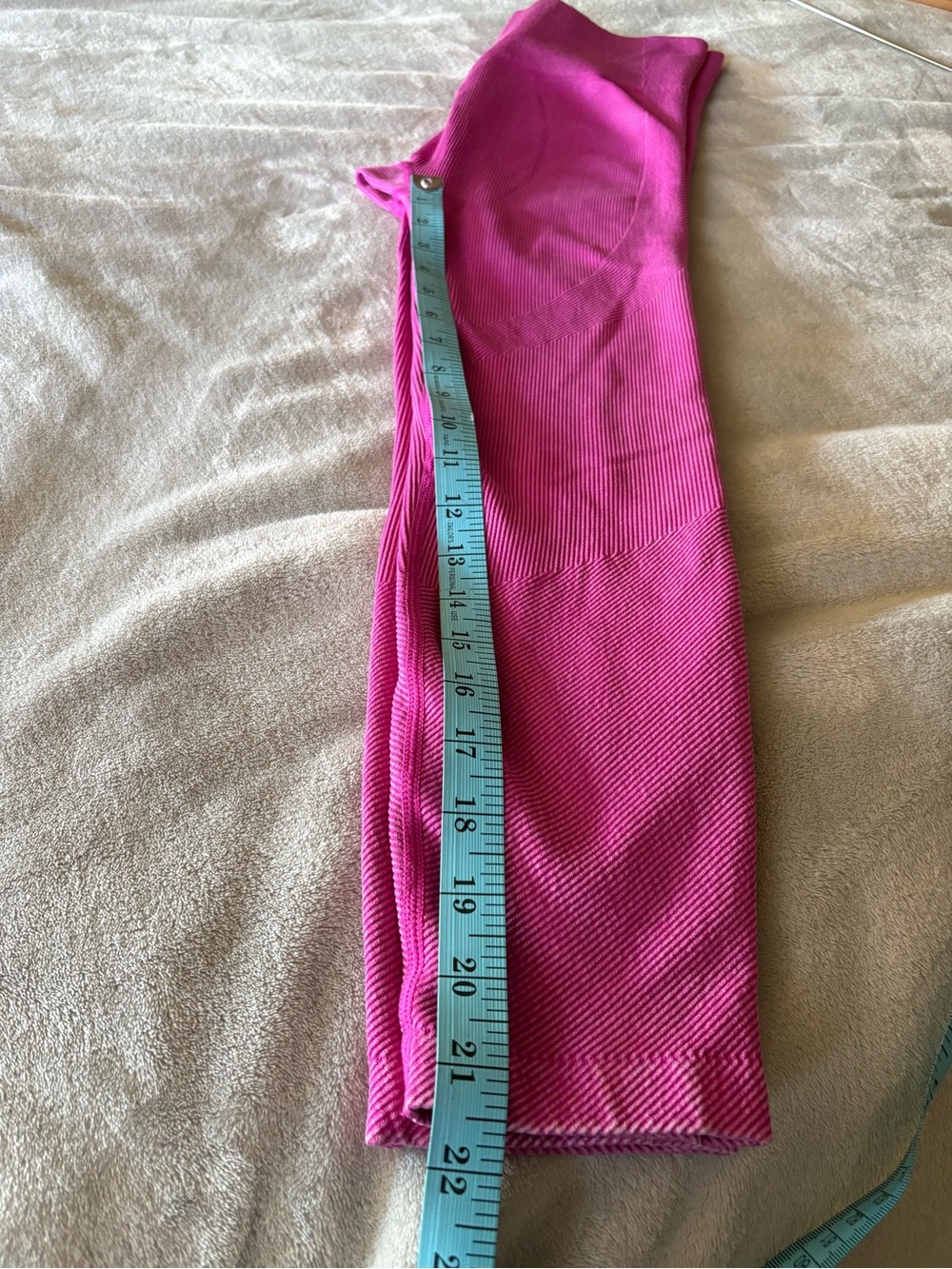 JoyLab Pink Ribbed Compression Leggings - Picture 8 of 8